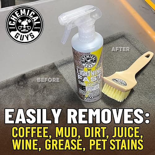 Chemical Guys Lightning Fast Carpet and Upholstery Stain Extractor - Chemical Guys Carpet Cleaner, Great for Fabric, Upholstery, Cars, Home, Office, Furniture, and More, Fresh Scent - 16 oz thumbnail 9