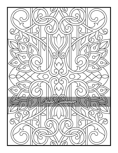 100 Amazing Patterns: An Adult Coloring Book with Fun, Easy, and Relaxing Coloring Pages thumbnail 55