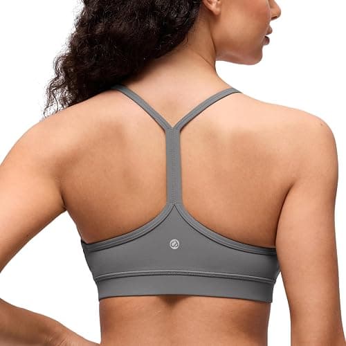CRZ YOGA Butterluxe Y Back Sports Bras | Light Support, Removable Pads, Yoga, Extremely Soft, Scoop Neck, Spaghetti Strap, for Women - Image 1