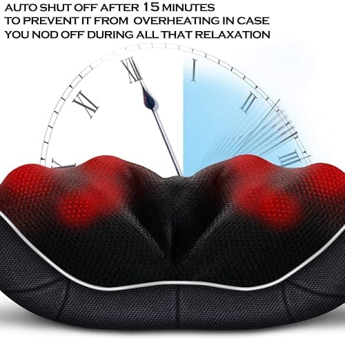 VIKTOR JURGEN Christmas Gifts for Women & Men, Shiatsu Neck and Shoulder Massager with Heat Deep Tissue Kneading Sports Recovery Massagers for Back, Foot, Relaxation Gifts for Wife, Husband, Him, Her thumbnail 4