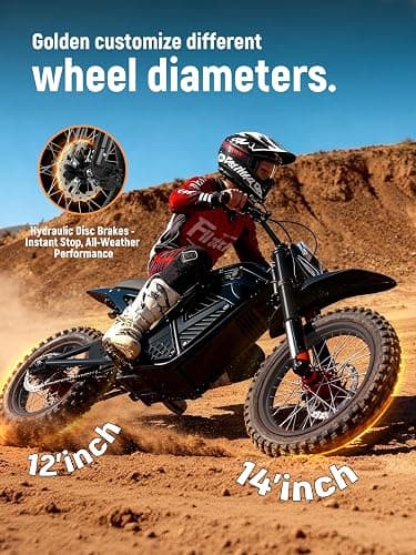 ESKUTE Electric Dirt Bike for Teens Adults, Mid-Drive Motor 3500W Peak, Electric Motorcycle 48V23Ah Battery, 53-Mile Range, 38-46mph, Hydraulic Nitrogen Dual Shock Absorbers thumbnail 2