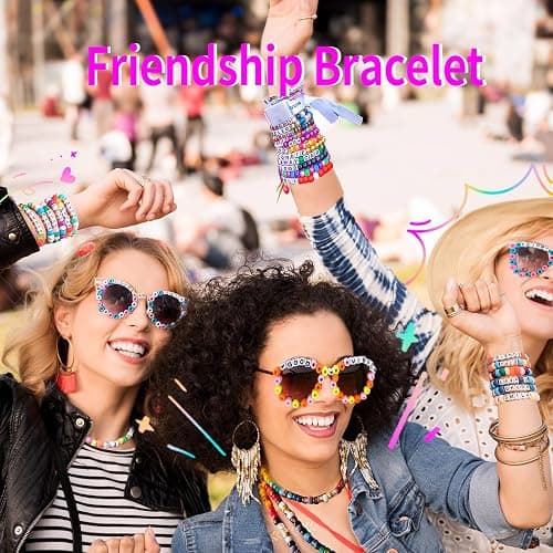 2400pcs Pony Beads 72 Colors 9mm Friendship Bracelets Making Kit, Rainbow Kandi Beads Bulk Letter Beads for Name Bracelets Jewelry Making Crafts with Elastic String thumbnail 7