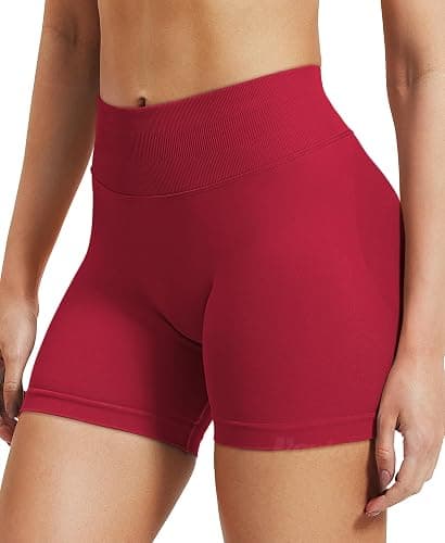 VOYJOY Women Workout Impact Shorts 2.5"/ 3.6"/ 4.5"/ 6" Scrunch Butt Lifting Gym Seamless Booty Biker Shorts thumbnail 5