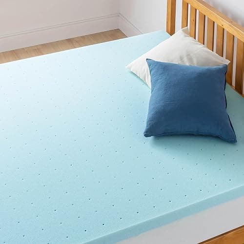 Best Price Mattress 2-inch Ventilated Gel Memory Foam Topper - Twin, Blue thumbnail 3