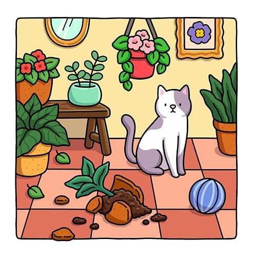 Cat Moments: Meow Life Coloring Book for Adults and Teens (Cat & Dog Coloring Book) thumbnail 4
