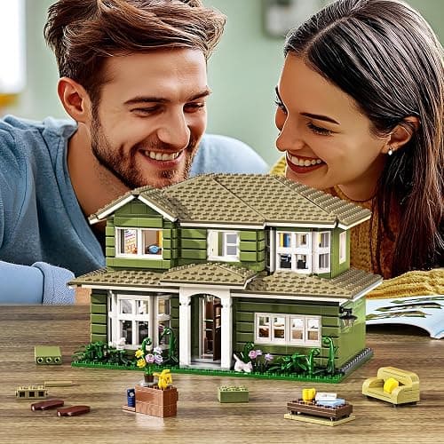 Modern House Building Set, Warm Family Comedy TV Sitcoms The Dunphy's House Building Set Compatible with Lego Gifts for Fans and Adults and Girls Aged 14+ (1176 PCS) thumbnail 7