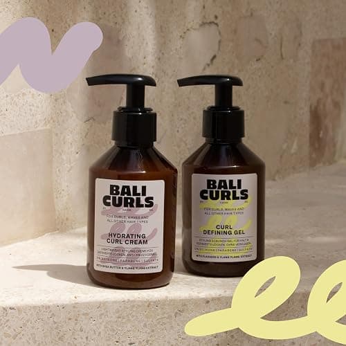 BALI CURLS Set – Curl Defining Gel (150 ml), Hydrating Curl Cream (150 ml) & Bonding Oil (30 ml) – Pflegeset für definierte, glänzende & gepflegte Locken thumbnail 4