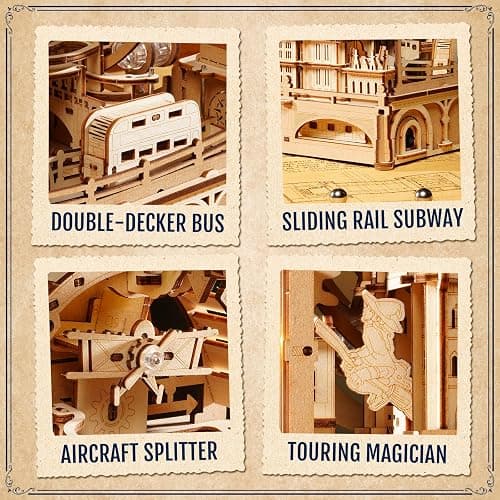ROKR 3D Wooden Puzzles for Adults,Marble Travel London,431Piece 3D Puzzles,Marble Run Gift for Adults thumbnail 5