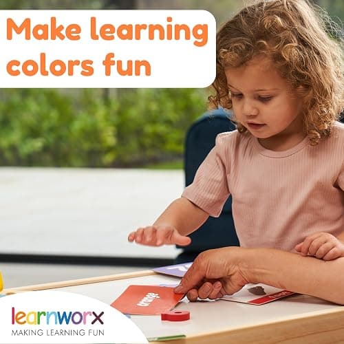 Color Flashcards for Toddlers - 44 Flash Cards to Help Learn Colors & Words - Thick Learning Cards - Includes Simple & Advanced Colors thumbnail 4
