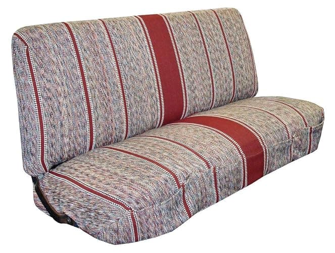 West Coast Auto Universal Baja Saddle Blanket Bench Full Size Seat Cover Fits Ford, Chevrolet, Dodge, and Full Size Pickup Trucks (Red) - Image 1