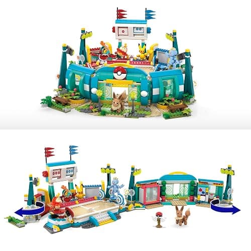 MEGA Pokémon Building Toys Set Training Stadium with 1101 Pieces, 5 Poseable Characters and Battle Play, for Kids thumbnail 3