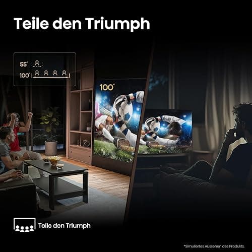 Hisense 100E7NQ 254 cm (100 Zoll) Fernseher, 4K UHD, QLED, HDR10, HDR10+ decoding, HLG, Dolby Vision Atmos, 144Hz VRR, Smooth Motion, Bluetooth, Alexa Built-in, VIDAA Voice, Schwarz [2025] thumbnail 12
