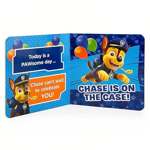 Paw Patrol Happy Pawsome Birthday; Greeting Card Board Book with Personalization Flap, Gifts for Birthdays (Little Bird Greetings) thumbnail 7