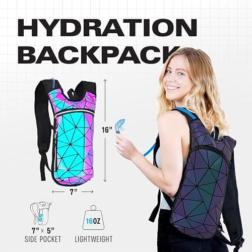 Sojourner Rave Hydration Pack - Hydration Backpack - Hydropack with 2L Bladder - Water Backpack for Festivals, Hiking, Running, Biking and More thumbnail 4