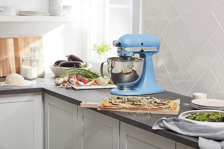 KitchenAid Artisan Series 5 Quart Tilt Head Stand Mixer with Pouring Shield KSM150PS, Blue Velvet thumbnail 2