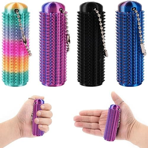 fidget toys 4PCS 3D Printed Fidget Toy Little Ouchies Pain Fidget FeiatPogra Spiky Fidget Clicker for Adults & Teens Sensory Pain Stimming Fidgets for Stress Relief & Focus 3D Printed Fidgets - Image 1