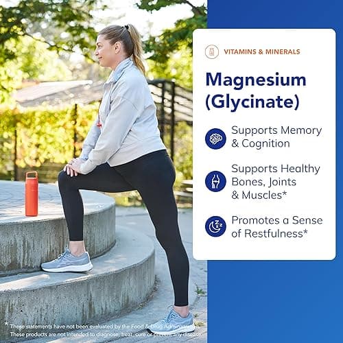Pure Encapsulations Magnesium (Glycinate) - Supplement to Support Stress Relief, Sleep, Heart Health, Nerves, Muscles, and Metabolism* - with Magnesium Glycinate - 90 Capsules - 90 Count (Pack of 1) thumbnail 3