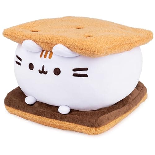 GUND Pusheen S’mores Squisheen Plush, Stuffed Animal for Ages 8 and Up, Brown/White, 12” thumbnail 4
