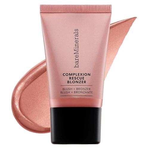 bareMinerals Complexion Rescue Liquid Blonzer, Blush & Bronzer Hybrid, Bronzer Blush for a Sun-Kissed Glow, Buildable Face Bronzer & Blush for Cheeks, Gel-Cream, Vegan - Image 1