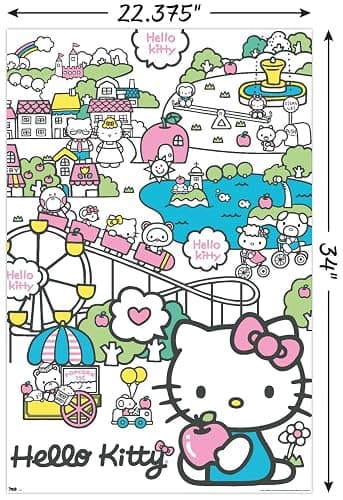 Trends International Hello Kitty - Carnival Wall Poster, 22.375" x 34", Unframed Version thumbnail 3