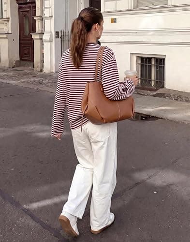 Sampeel Womens Long Sleeve Tops Oversized T Shirts 2026 Y2K Fall Fashion Clothes thumbnail 5
