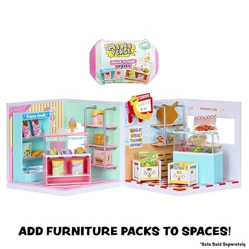 MGA's Miniverse Make It Mini Spaces Ice Cream Shop, Building Set, Customize, DIY Crafts, Rooms, Hobby, Collectors, Display, Gifts, 8+ thumbnail 7