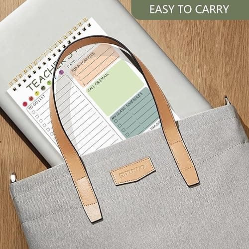 Newkita Teacher To Do List Notepad, 8.3x5.8 Inch Teacher Notepad, Spiral Checklist Notebook for Class Schedules, Daily Planner, School Tasks and Goal Setting (Green) thumbnail 7