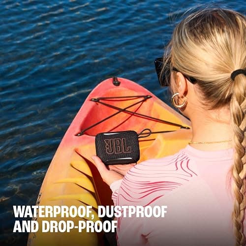 JBL Go 5 - Ultra-Portable Waterproof & Drop-Proof Speaker with JBL Legendary Sound & Ambient Edge Lighting, AirTouch Instant Stereo Pairing or Link Multiple Compatible Speakers via Auracast™ (White) thumbnail 8