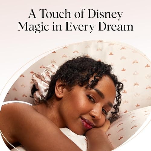 Kitsch & Disney Desert Crown Satin Pillowcase with Zipper – Soft Cooling, Better Than Silk Pillowcase, Disney Design for Kids Rooms & Toddler Bed Time Pillow Case – Queen/Standard 19x26 thumbnail 6