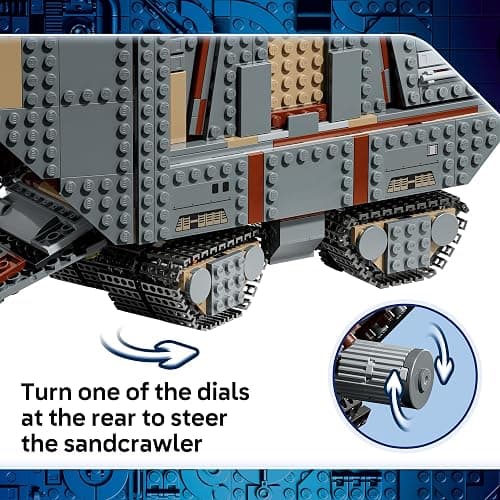 LEGO Star Wars Offworld Sandcrawler and Mudhorn 75453 | Building Toy for Boys & Girls, Ages 14+, Movie Playset, 5 Minifigures & Grogu Figure, 1,683 pieces, Gift for Birthdays thumbnail 3