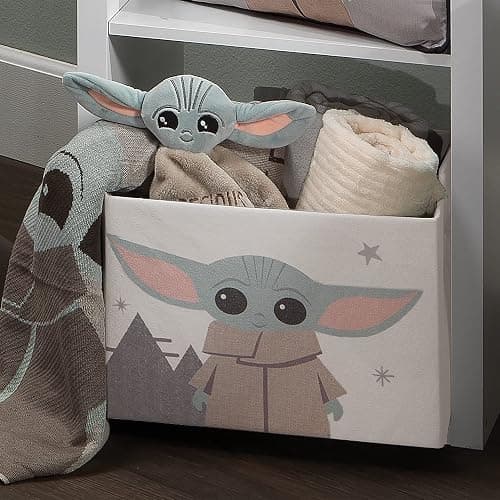 Lambs & Ivy Star Wars Grogu/Baby Yoda Foldable/Collapsible Storage Bin/Basket thumbnail 5