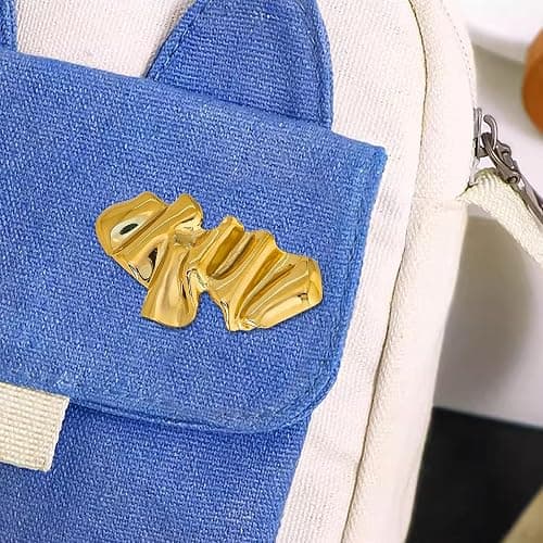 Gold Irregular Brooch Pins for Women Fashion,Funny Large Statement Brooch,Fashion Emo Accessories Unique Geometric Retro Jewelry Gift Clothing Accessories Jewelry thumbnail 4