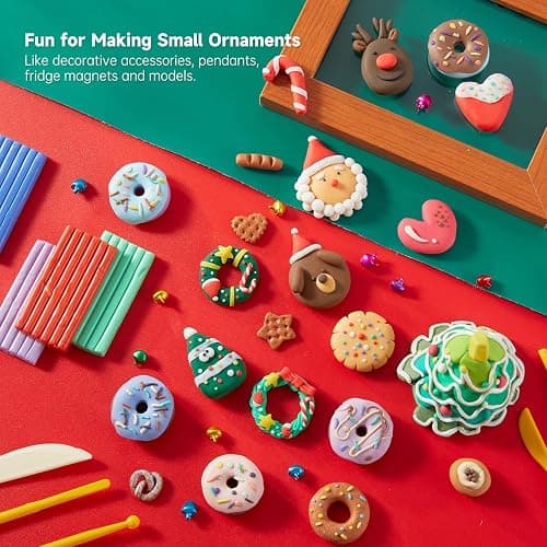Shuttle Art 82 Colors Polymer Clay Kit, Oven Bake Clay for Kids, 19 Sculpting Tools, 16 Accessories, Non-Toxic, Non-Sticky DIY Crafts for Kids Adults thumbnail 6