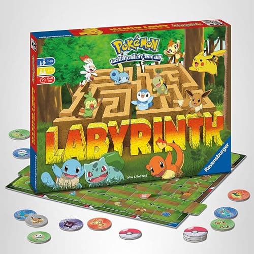Ravensburger Labyrinth Pokemon Board Game - A Strategic Maze Adventure for Family Nights & Pokemon Parties - Includes Pikachu, Bulbasaur, and More - Great Birthday Gift for Kids Ages 7 and Up thumbnail 8
