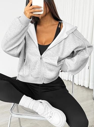 LilyCoco Sweatshirt Zip Up Hoodie thumbnail 5