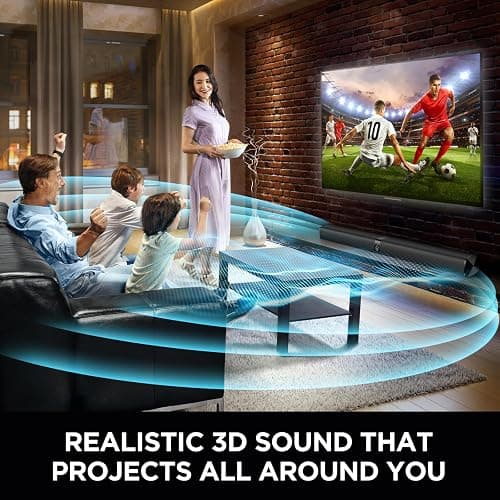 Assistrust Sound Bar for Smart TV, 80W Soundbar with Bluetooth/ARC/Opt/AUX Connect, Dynamic Volume Boost, 3 Equalizer Modes, 2 in 1 Detachable Soundbar for TV/PC/Gaming/Projectors thumbnail 6