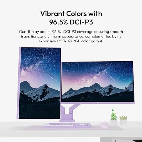 Pixio PX278 Wave Purple 27 inch 180Hz Refresh Rate Quad HD 1440p Resolution Fast IPS Panel 1ms GTG Response Time Built-in Speakers Gaming Monitor with AMD FreeSync thumbnail 6