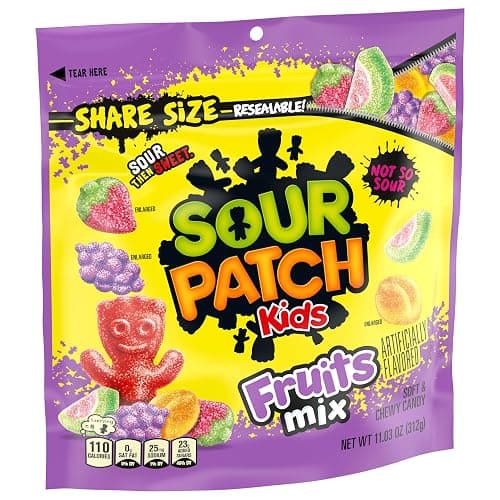 SOUR PATCH KIDS Fruits Mix Soft & Chewy Gummy Candy, Share Size, 11.03 oz thumbnail 10