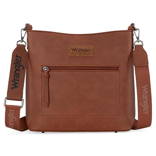 Wrangler Crossbody Bags for Women Lightweight Shoulder Handbags and Purses Travel Shoulder Purse - Image 1