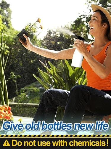 6Pcs 3 Modes Spray Bottle Nozzles Replacement Fit Standard 28/400 Neck | MADHOLLY DIY-Friendly Sprayer Tops, Mist/Stream/Off, Cuttable Tube for 8/16/32oz Bottle, for Plants, Hair, Cleaning thumbnail 6