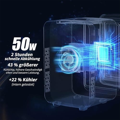 YASHE Mini Kühlschrank, 4 Liter Mini-Kühlschränke für Kosmetik, Getränke, 220V AC/ 12V DC Thermoelektrische Kühlung und Erwärmung, Kleiner Kühlschrank für Schlafzimmer, Büro, Wohnheim, Auto (Schwarz) thumbnail 5