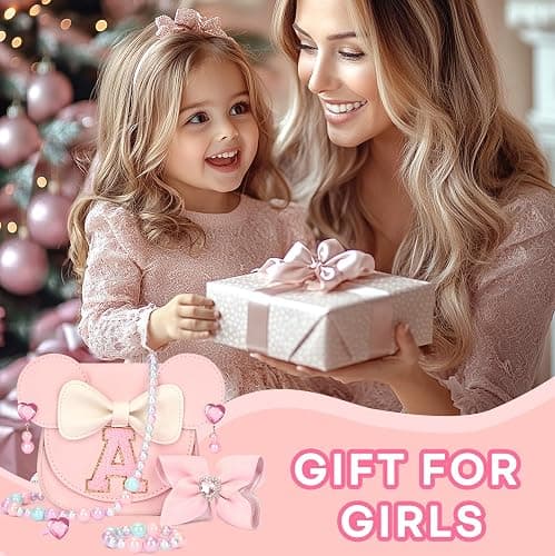 mibasies Toddler Purse Gifts for Girls: 3 Year Old Girl Gifts - Mini Mouse Toys for 2 Year Old Girl Purse Pink Set thumbnail 4