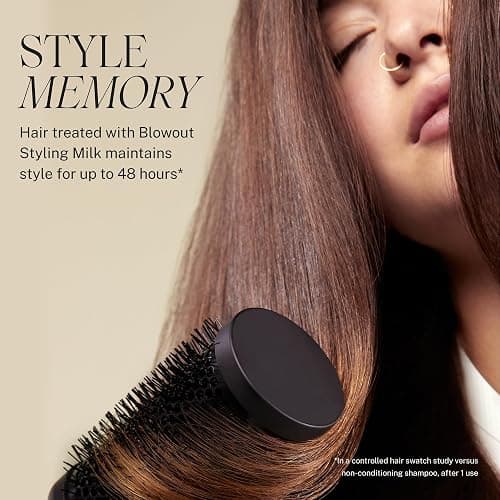 JVN Complete Blowout Styling Milk, 0.84 Fl Oz, Travel Size, Frizz Fighting, Heat Activated Style Extending Hair Cream and Heat Protectant, Hair Care for Women and Men, Silicone Free thumbnail 5