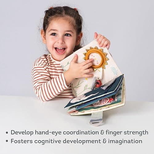 Taf Toys Busy Book for Toddlers 1-3, Montessori Quiet Activity Book with 15 Activities - Opposites Concepts - Ideal Toddler Busy Book for 1 Year Old - Boy Toys Girl Birthday Gift thumbnail 7
