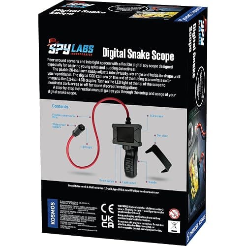 Thames & Kosmos Spy Labs Inc: Digital Snake Scope | Detective Toy for Boys & Girls Ages 8+ | Flexible 26-inch Digital Periscope Camera for Discreet Pretend Play Investigations thumbnail 3