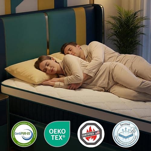 Parpara Full Size Mattress 12 - Inch - CFR 1633 Compliant - Medium Firm Hybrid for Pressure Relief - Breathable Memory Foam & Supportive Springs - CertiPUR-US Certified thumbnail 3