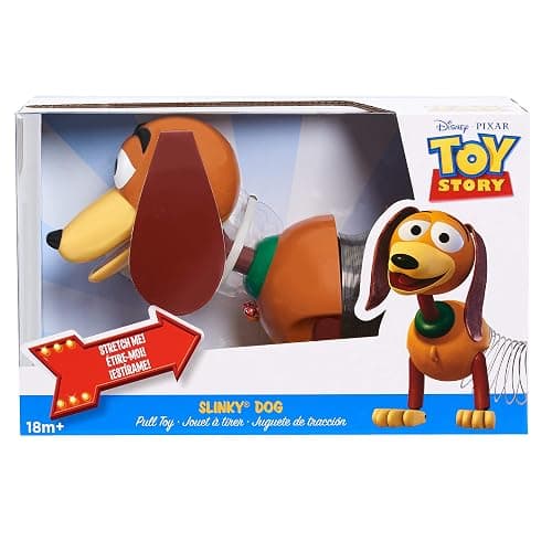 Disney and Pixar Toy Story Slinky Dog Pull Toy, Walking Spring Dog Toy with Leash, Classic Stretch Toy for Toddlers, Preschool Kids Toys Ages 18 Months and Up, Basket Stuffers by Just Play thumbnail 8