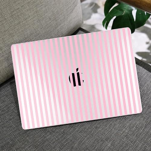 MEEgoodo Case for MacBook Air 15 inch M4/M3/M2 2025 2024 2023, Case Fit Model (A3241/A3114/A2941) for MacBook Air 15-inch, Laptop with Keyboard & Camera Cover & OTG Adapter,Pink Stripes thumbnail 6