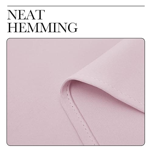 NICETOWN Nursery Essential Thermal Insulated Solid Grommet Top Blackout Curtains/Drapes (1 Pair, 42 x 63 inches in Baby Pink) thumbnail 7