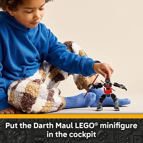 LEGO Star Wars Darth Maul Mech Kids Toy - Building Toy with Pretend Play Lightsaber - Birthday Gift Idea for Boys and Girls, Ages 6+ - Collectible Decor for Fans of The Clone Wars - 75411 thumbnail 5